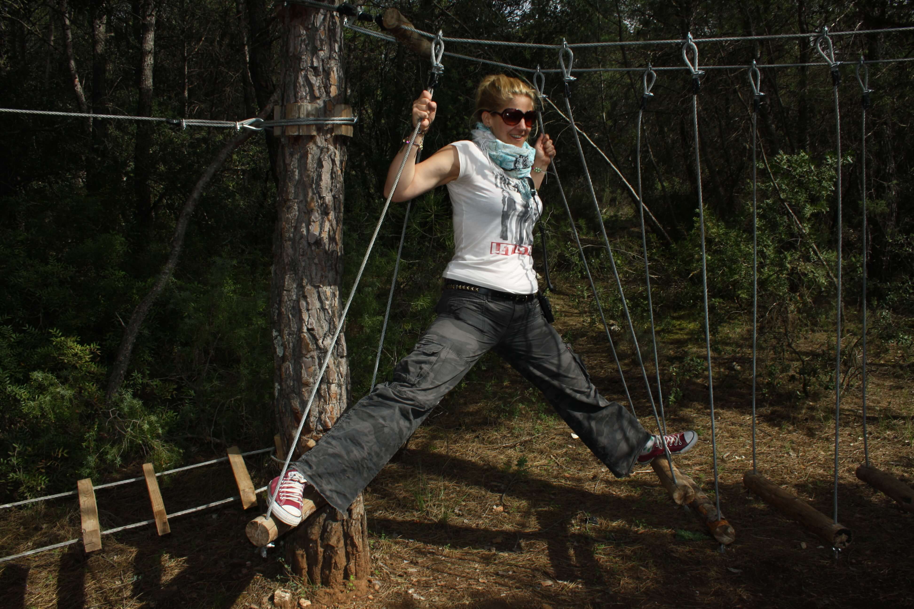 Testing out all the things to do on the camp