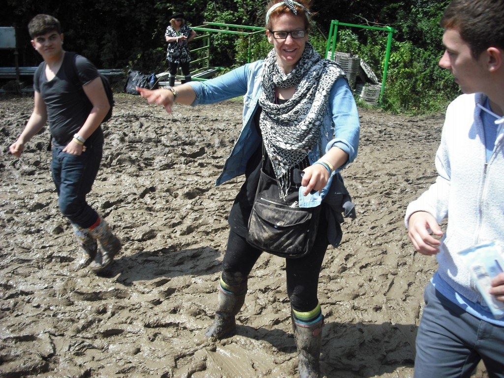 Crazy mud at Glastonbury 