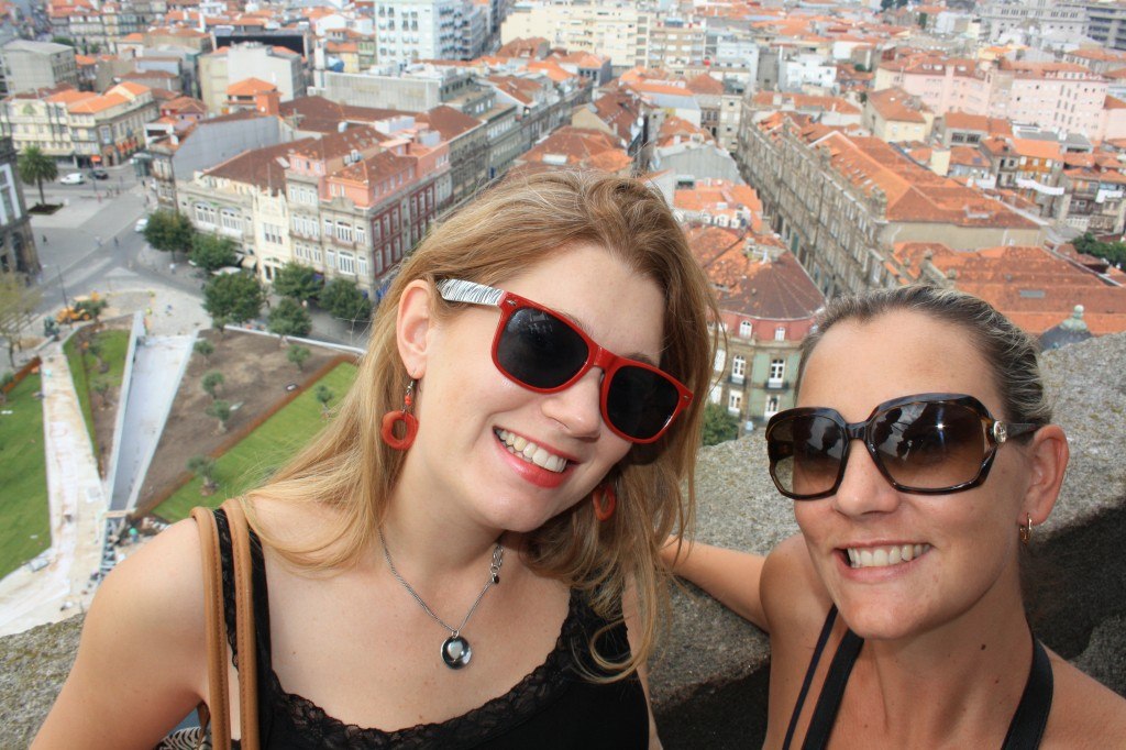View from the top of the tower in Porto