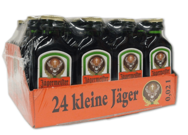 mini bottles of jagermeister