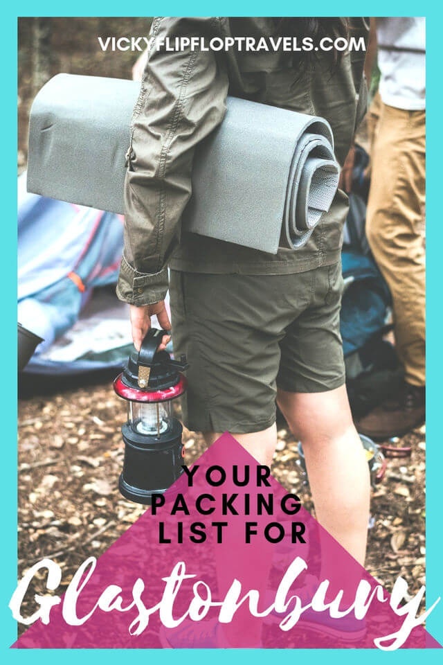 Glastonbury packing list