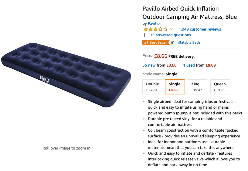 Glastonbury kit list