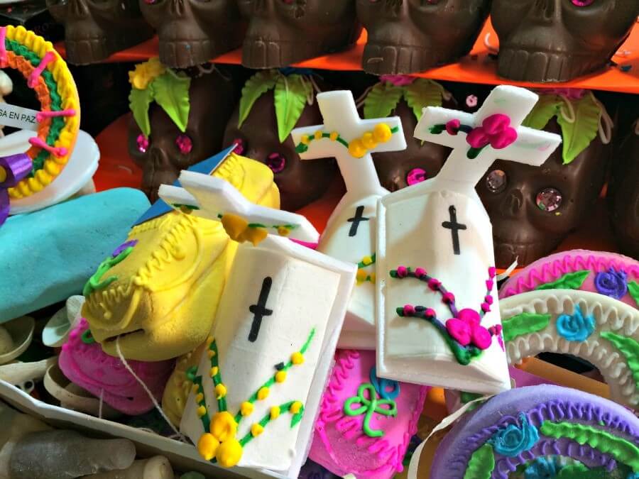 Sugar skulls and Day of the Dead Festival