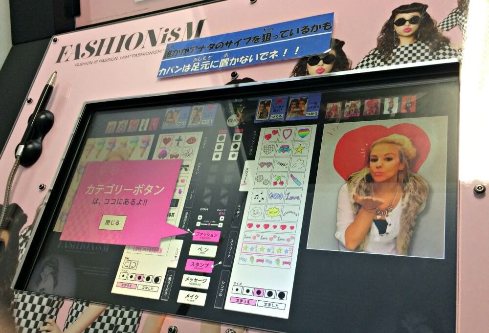 Purikura photo booth