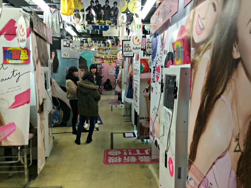 Purikura photos in Harajuku