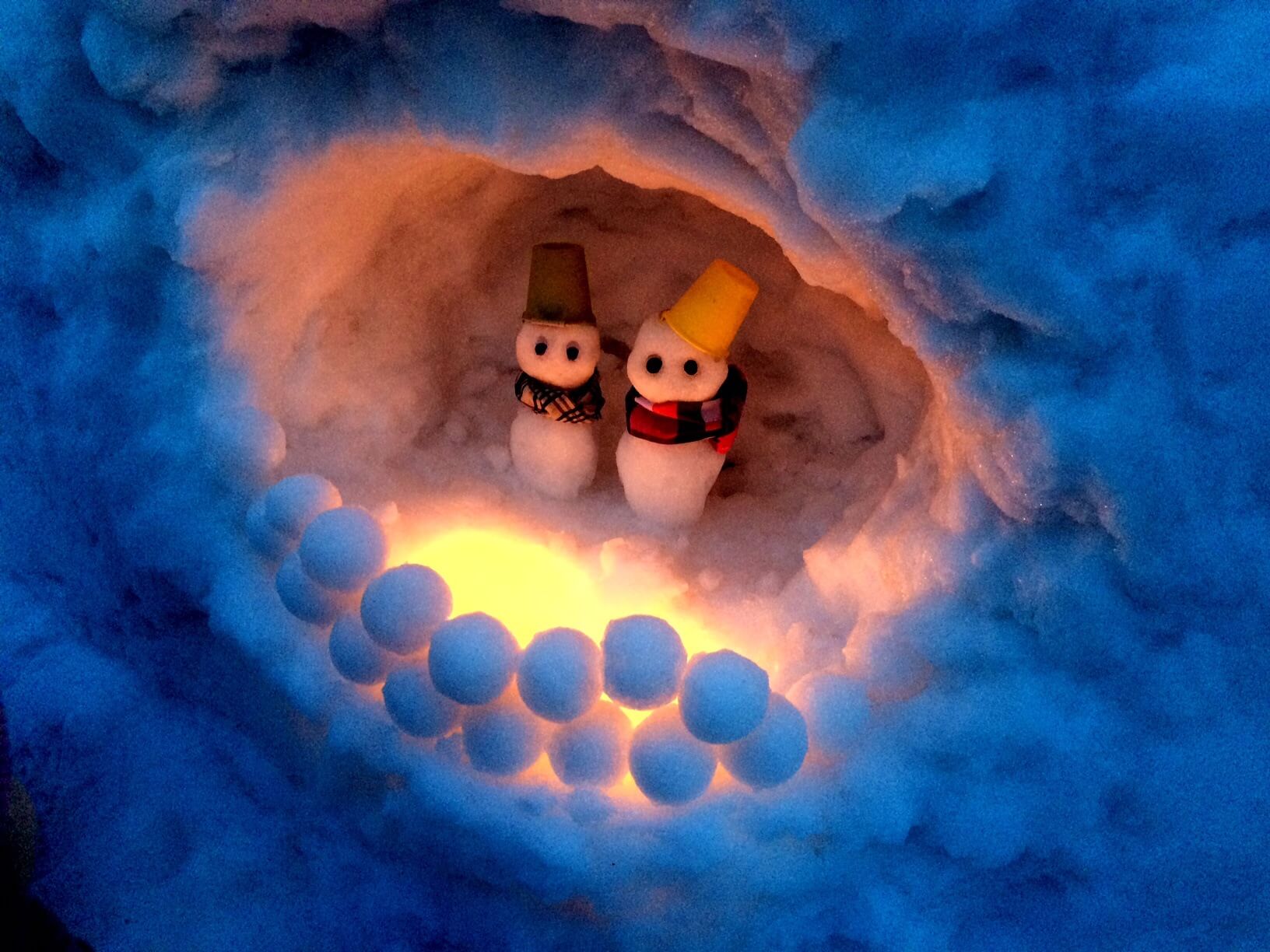 Photos of the Otaru Light Path Festival