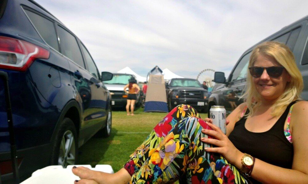 Drinking at Coachella