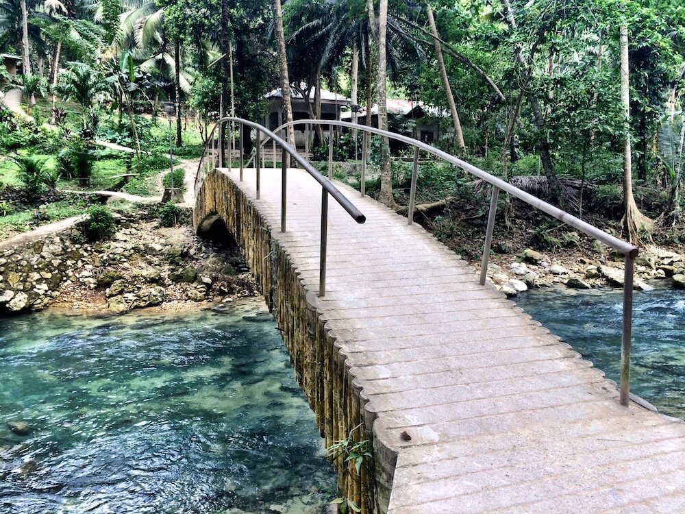 Bridge at Kawasan Falls