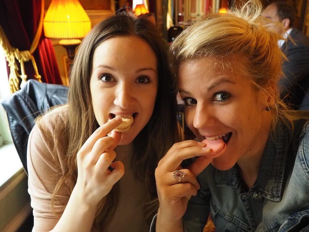 macaroons at laduree