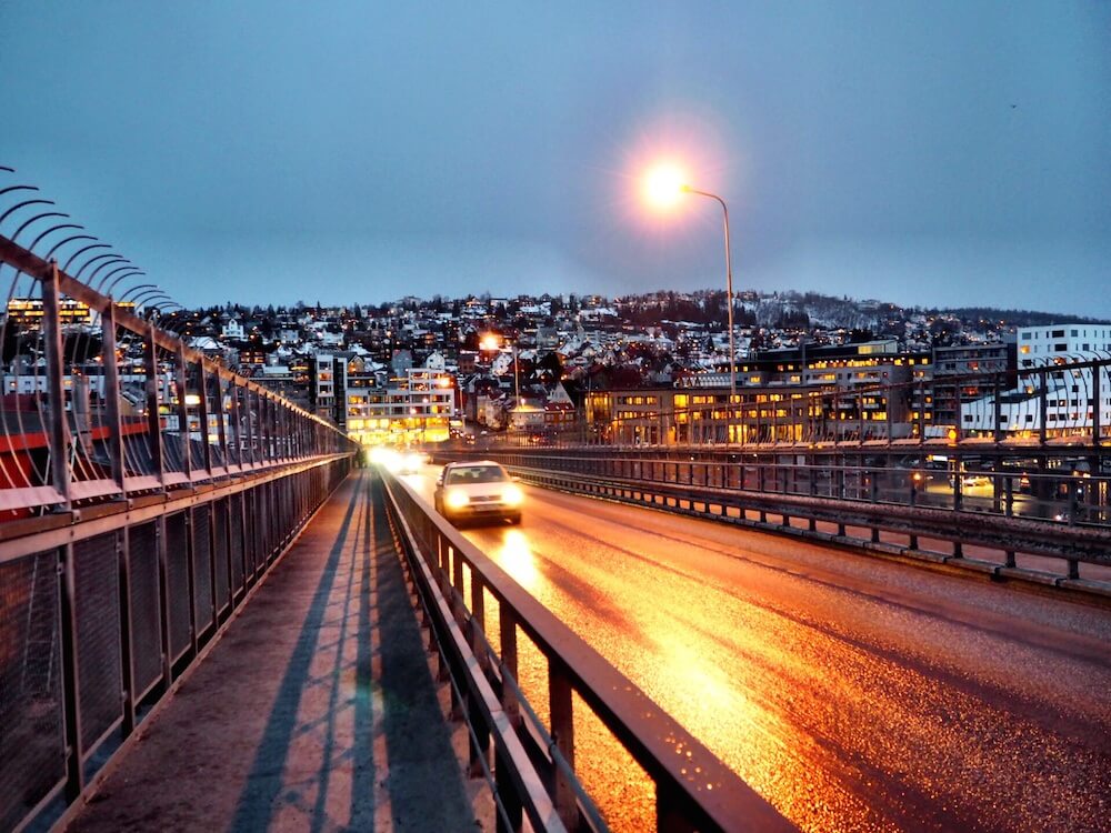 Arctic Cathedral bridge in Tromso