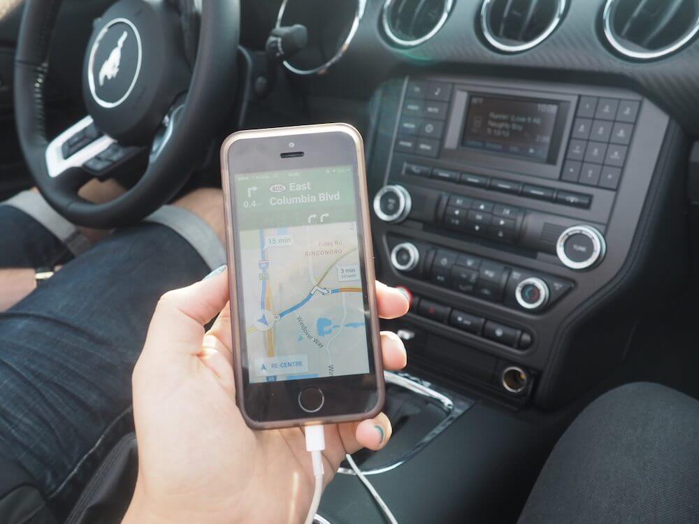 Google maps on my phone 