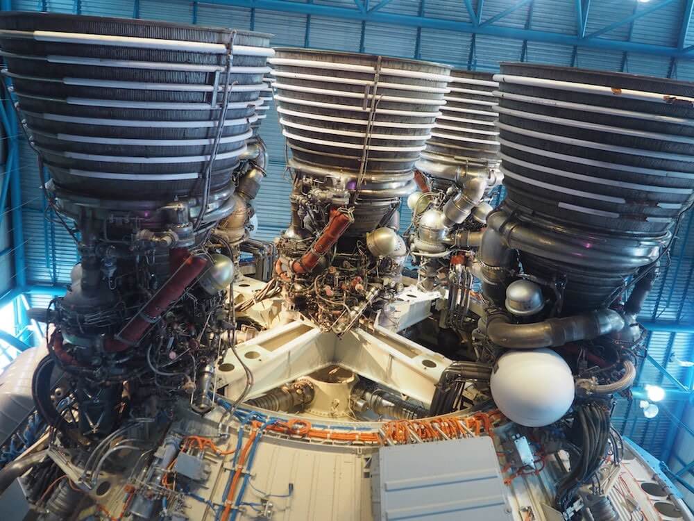 The jets of a space ship