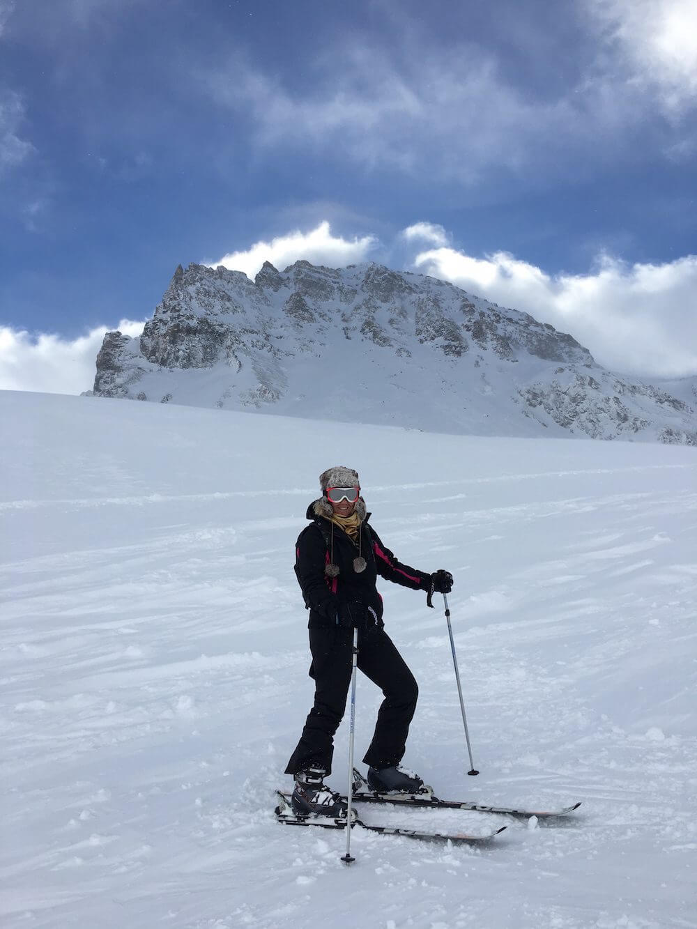 Me skiing in Tignes with Mark Warner