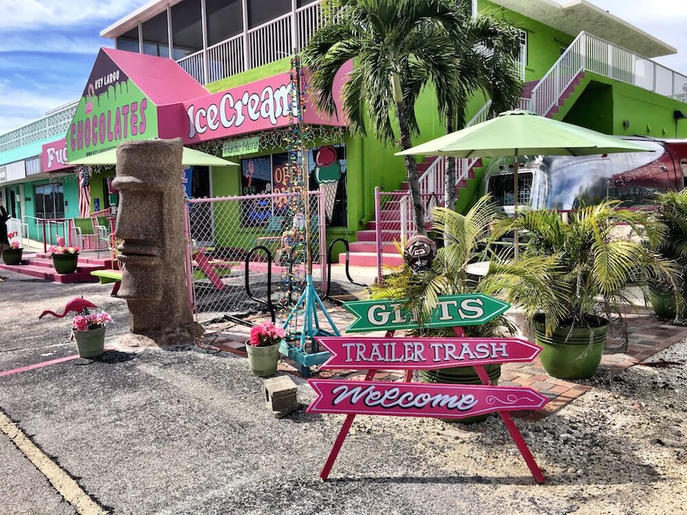 The Ice cream shop in Key Largo