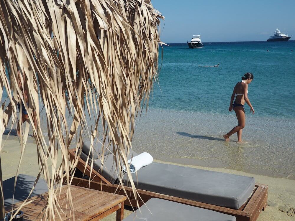 Stunning beach in Mykonos