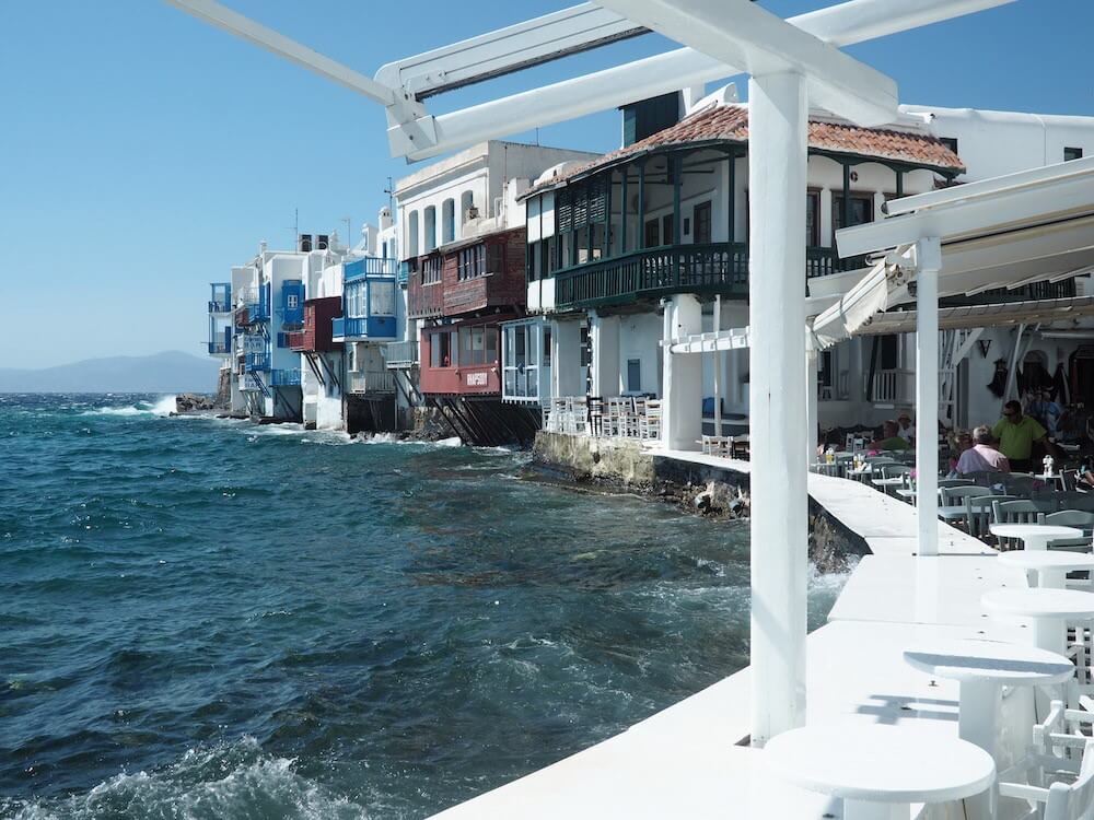 Having fun in Mykonos Town