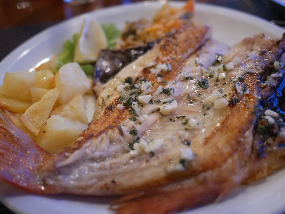 Fish dinner Medsailors