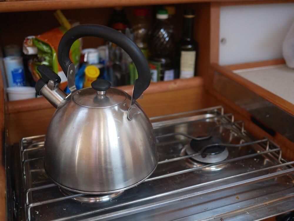 Drinking on the boat