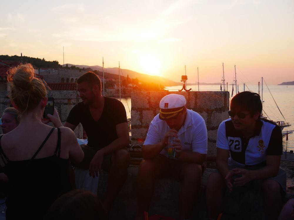 Castle cocktails on korcula