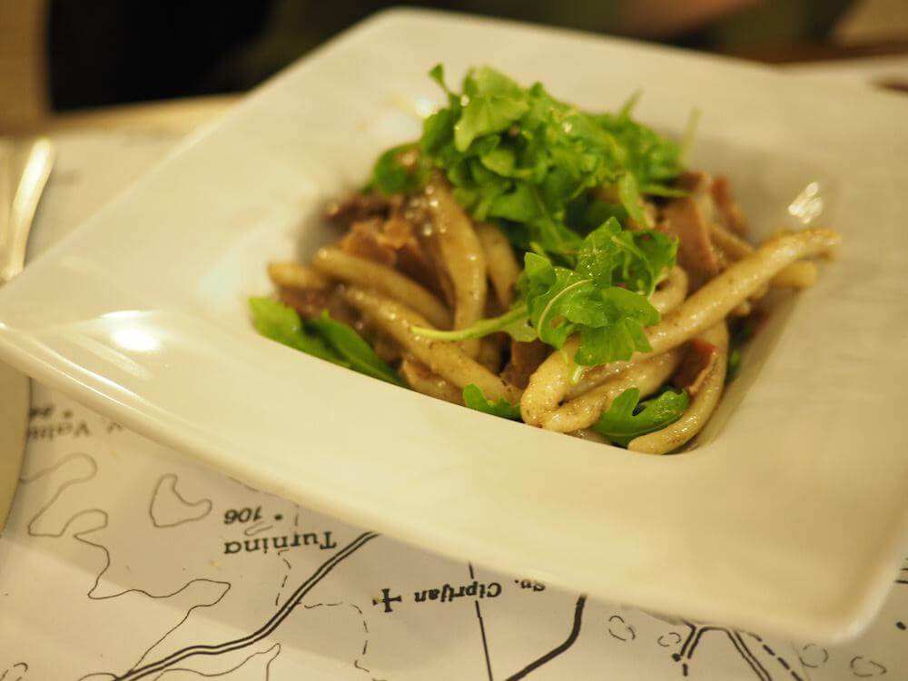 Pasta food at Kantinon, Rovinj