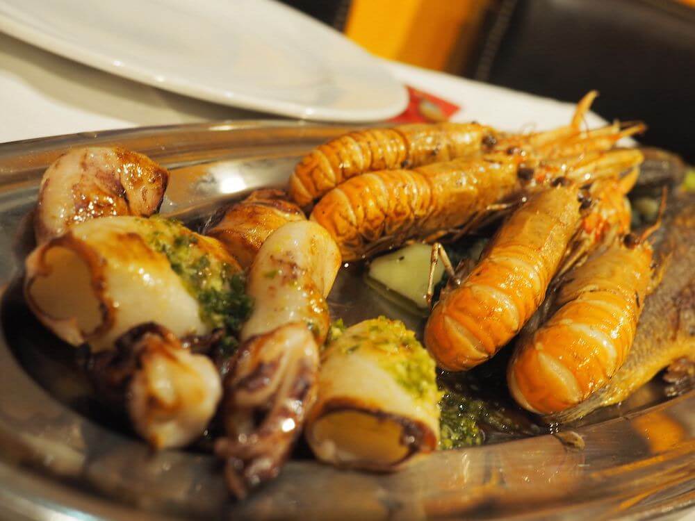 Eating at Jose Veliz in Rovinj