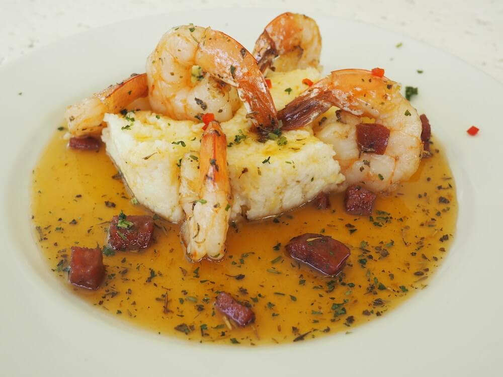 Prawns at Ottley's Plantation 