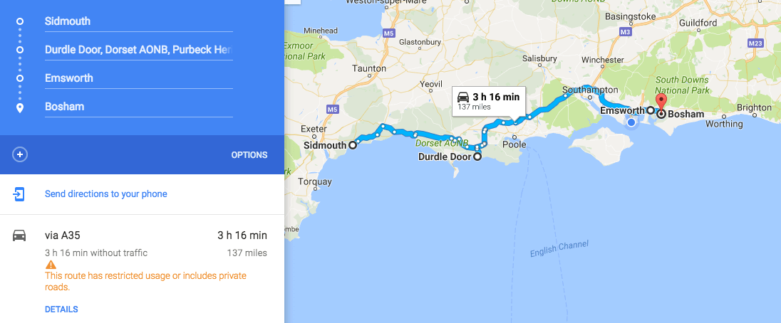 Jurassic Coast Road Trip