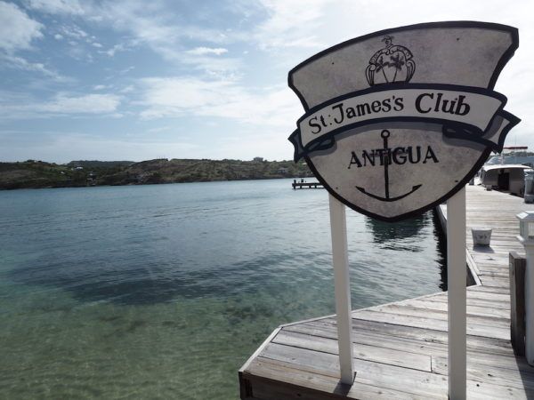 Chilling at St James Club Antigua