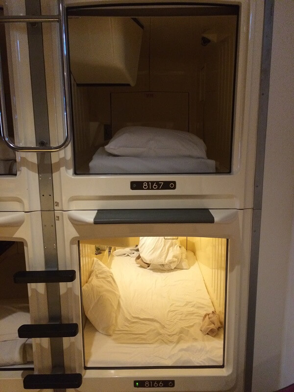 Capsule Hotel in Tokyo