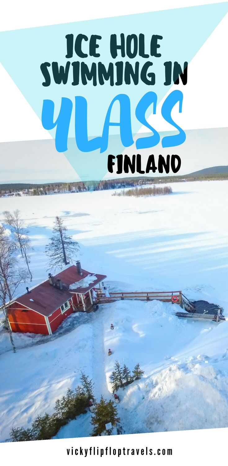 Yllas ice hole swimming