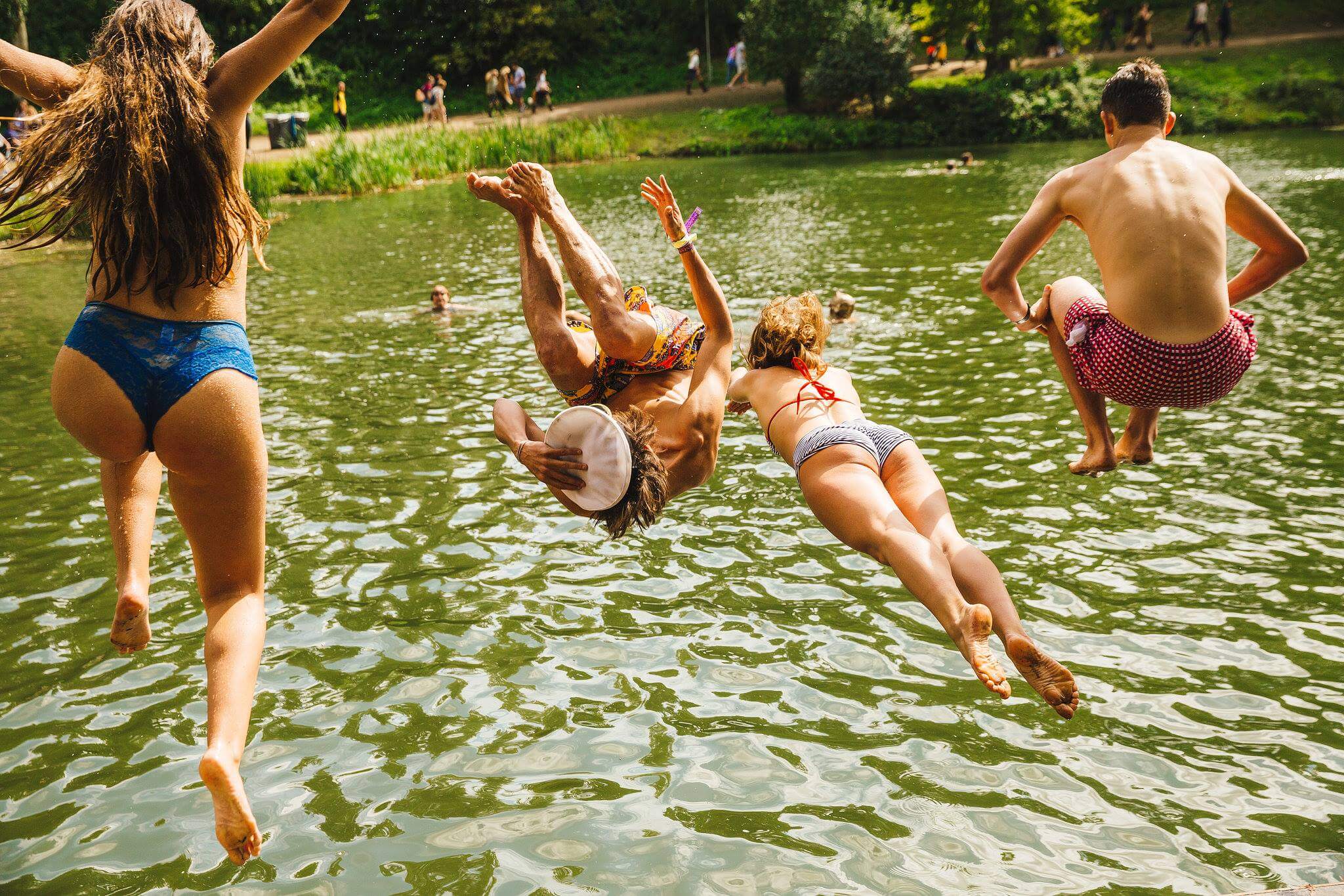 Jumping in at Wilderness Festival