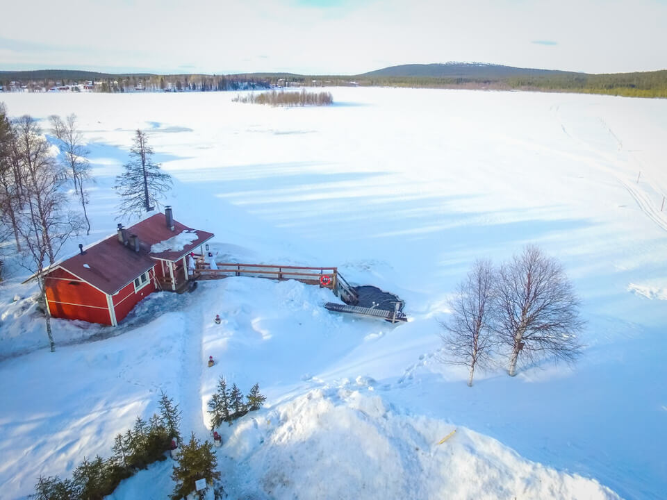 Ice hole swimming finland