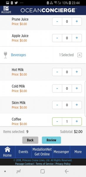 Day on the Regal Princess