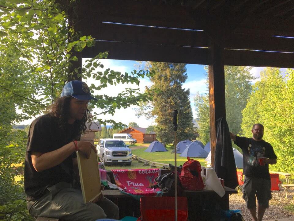 Campsite in the morning