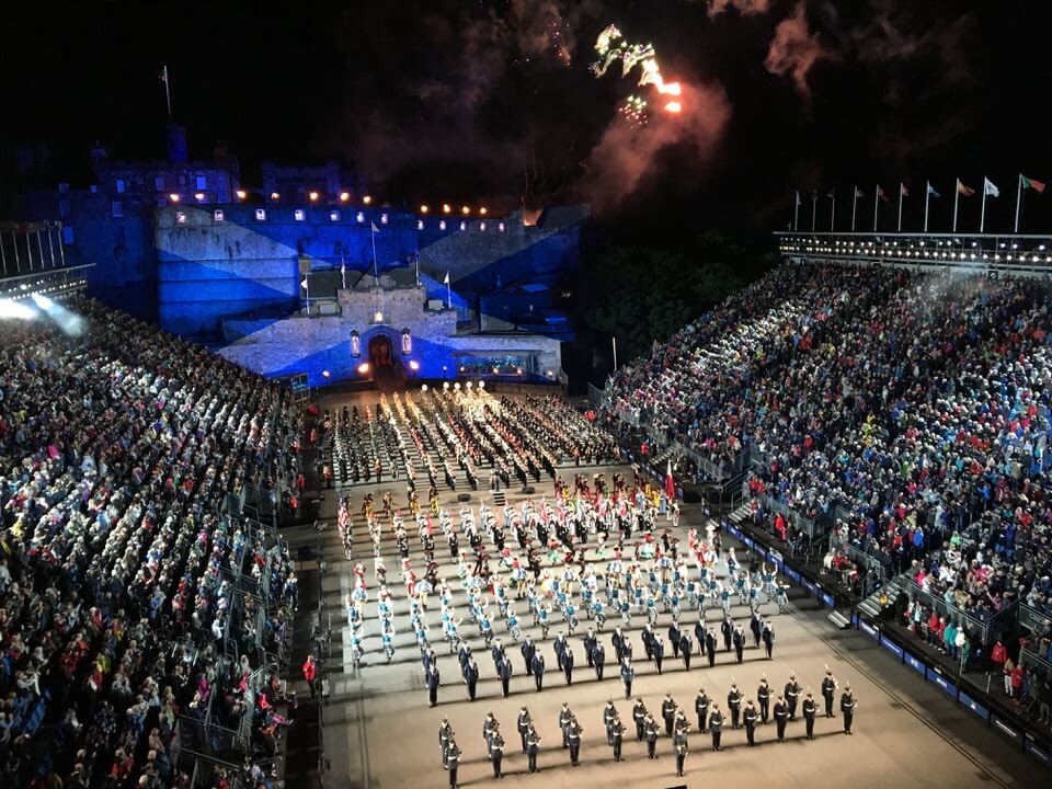View of the Edinburgh Tattoo
