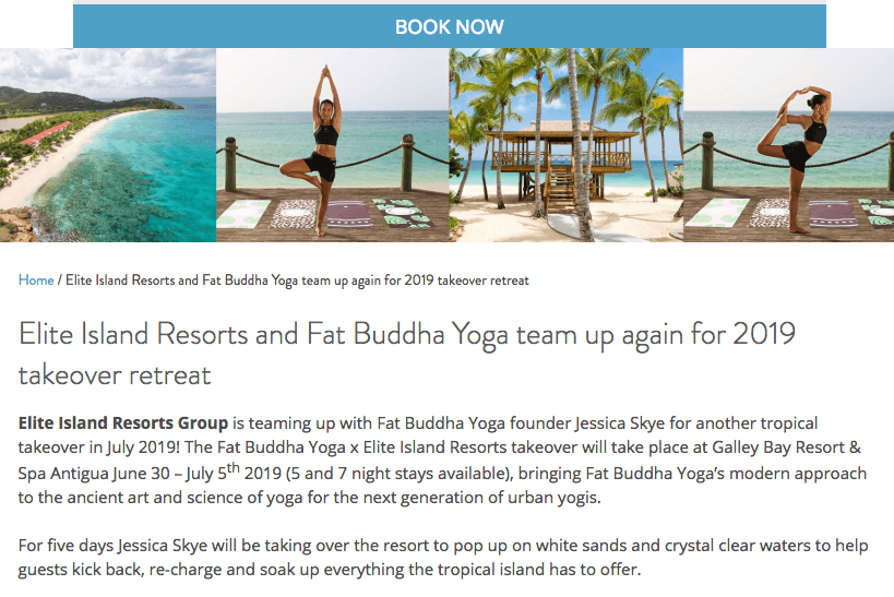 Yoga retreat in Antigua