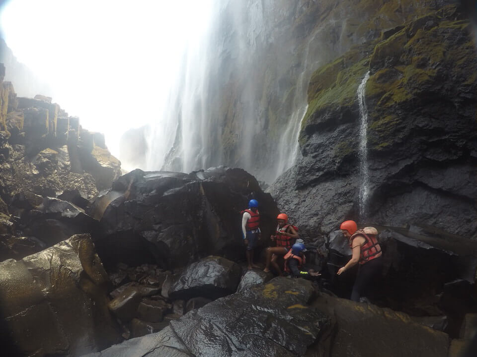 Going under the spray Zambia