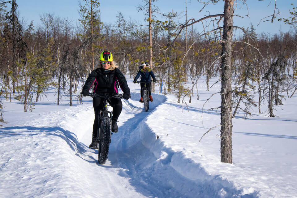 Fat biking in Yllas