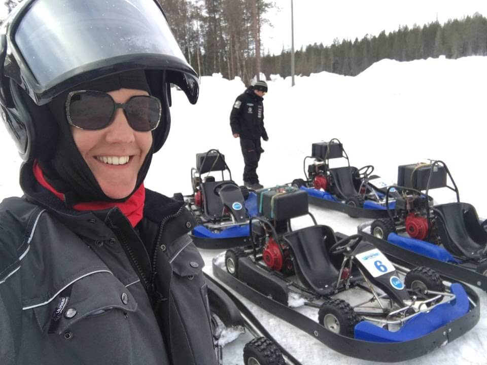Ice karting in Levi
