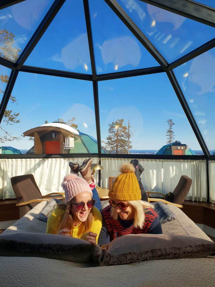 Me and Monica Levi Igloos 