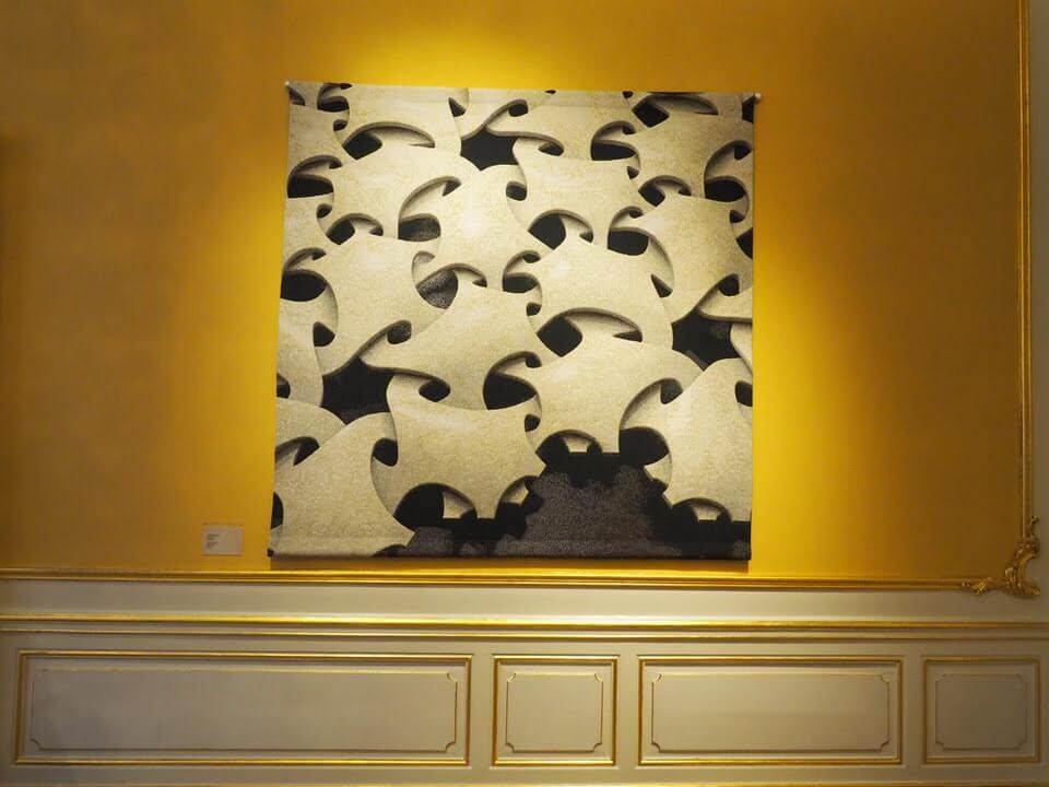 Drawing at the Escher museum 