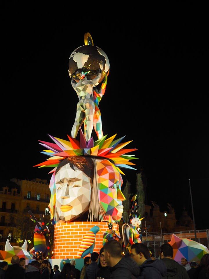 Las Fallas by night 