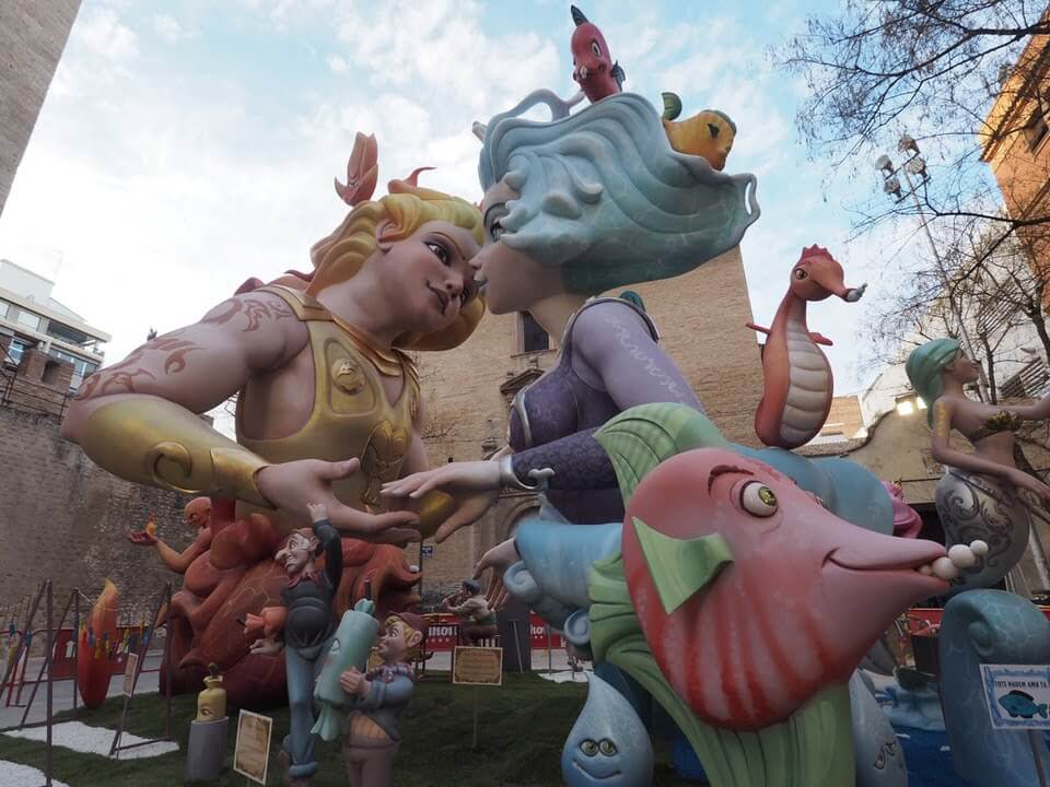 Statues of Las Fallas Festival