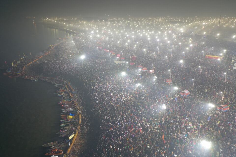 Kumbh Mela from above