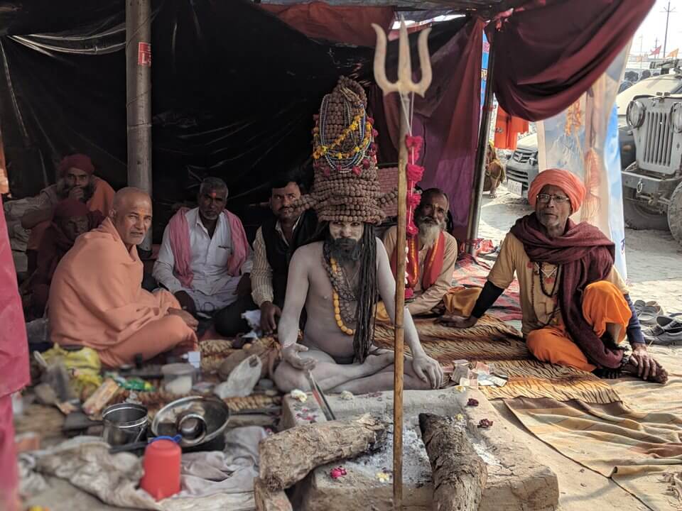 Sadhus at the Kumbh Mela 
