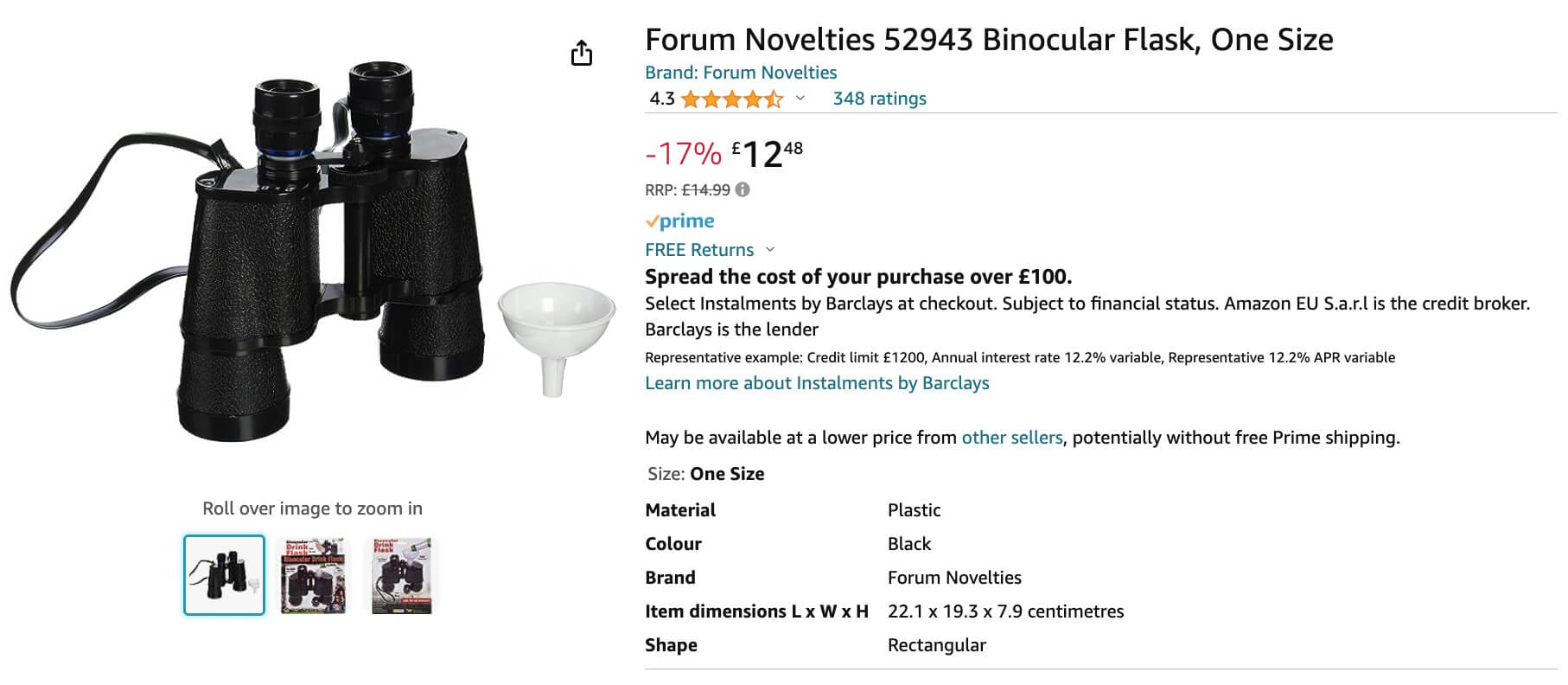 secret binoculars for putting liquid in