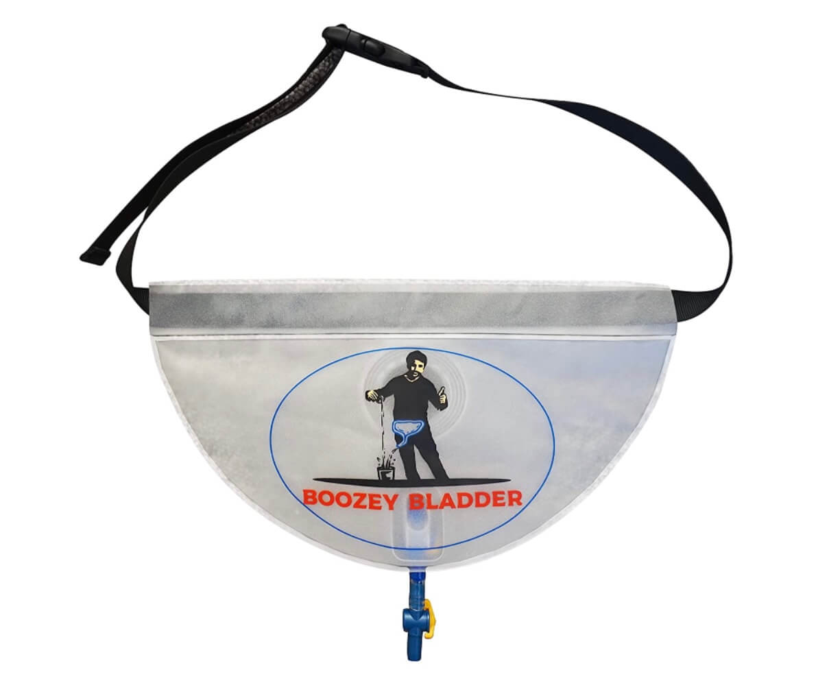 Boozey bladder to sneak alcohol into a festival