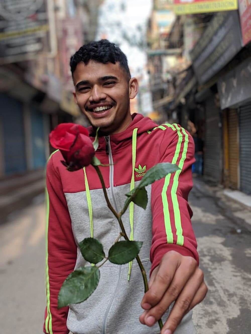 Leader of breakfast tour in Kathmandu