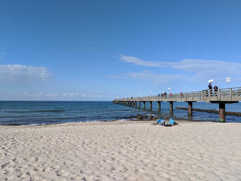 Pier and promenade in germany
