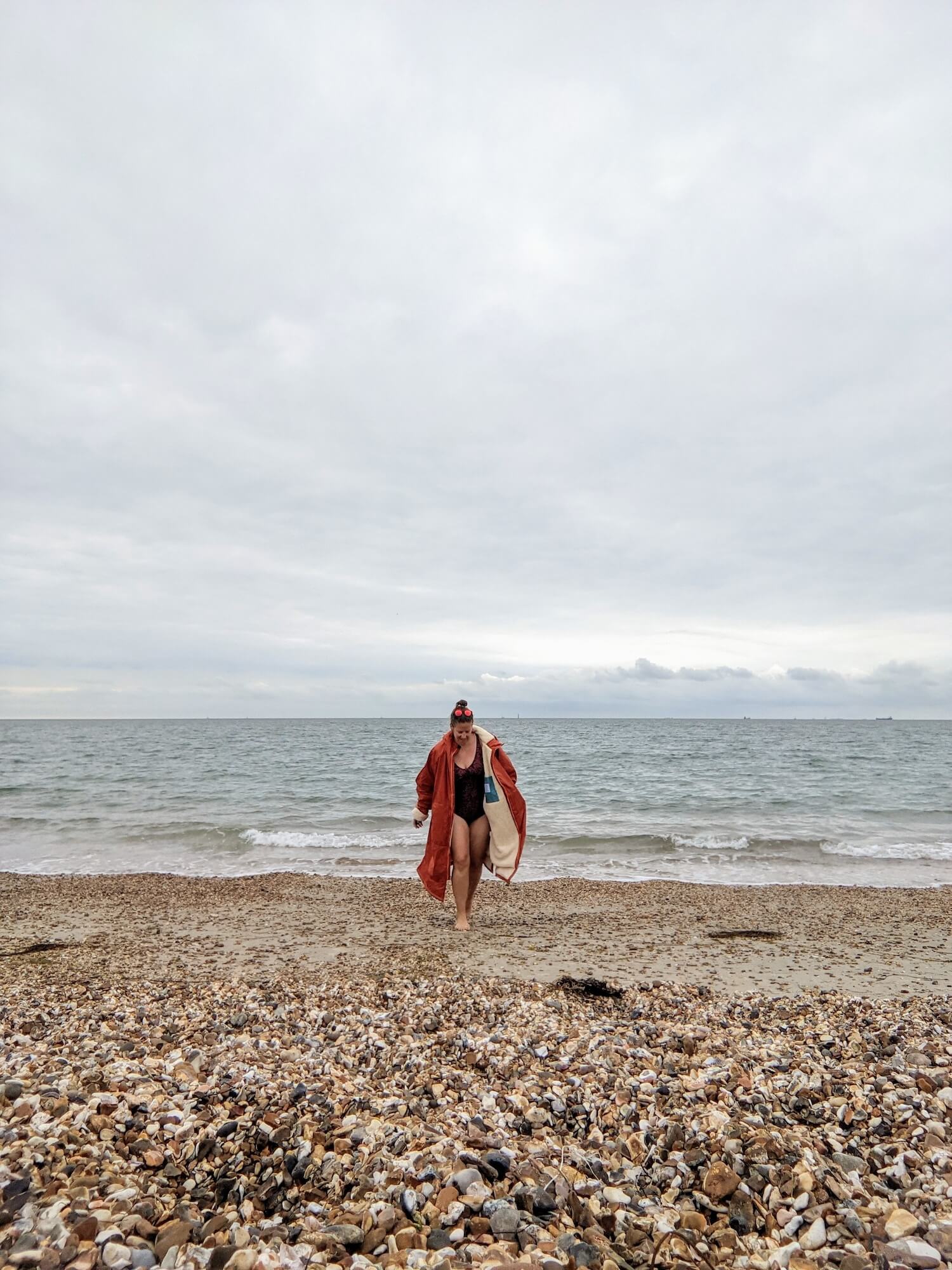 Wild swimming on Eastney Beach